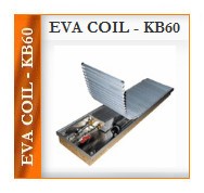 Внуторипольный конвектор с вентилятором EVA COIL-KB60