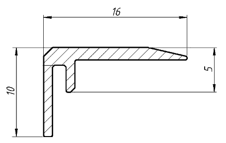 Решетка конвектора с F-образный профиль