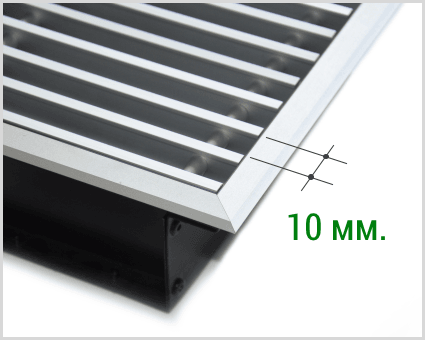 Решетка для конвектора 10 мм