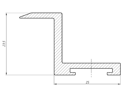 Решетка конвектора  Z-образный профиль